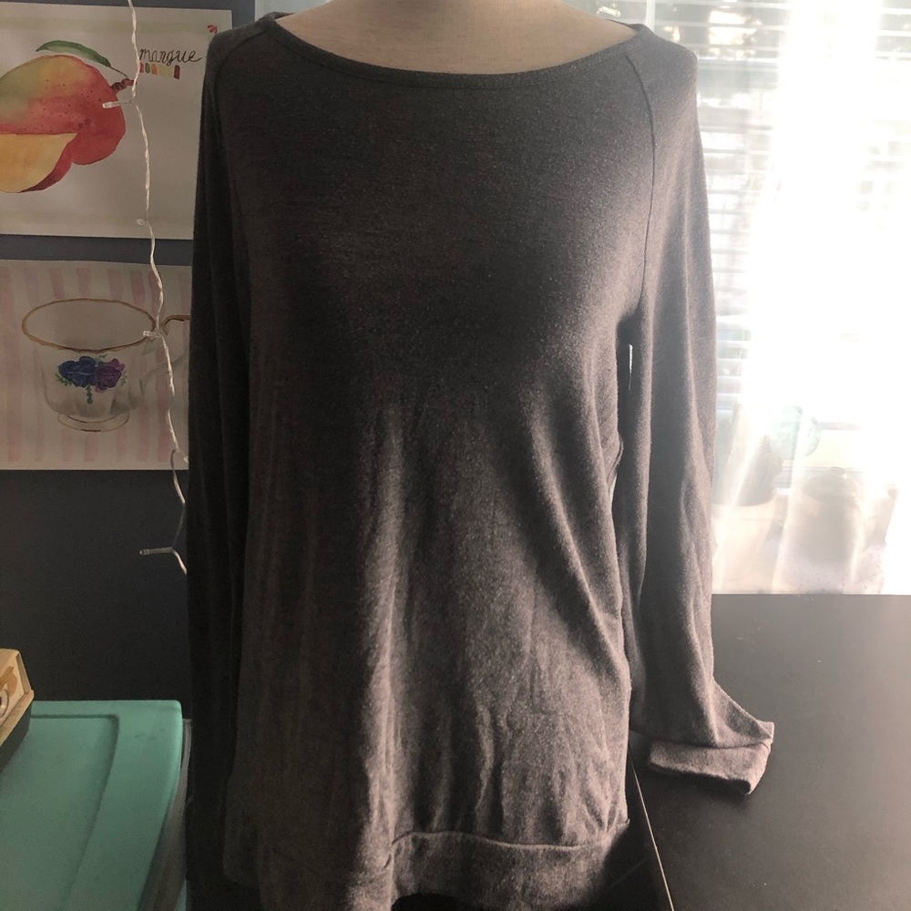 Dark grey sleepwear shirt Size XS (but is big)